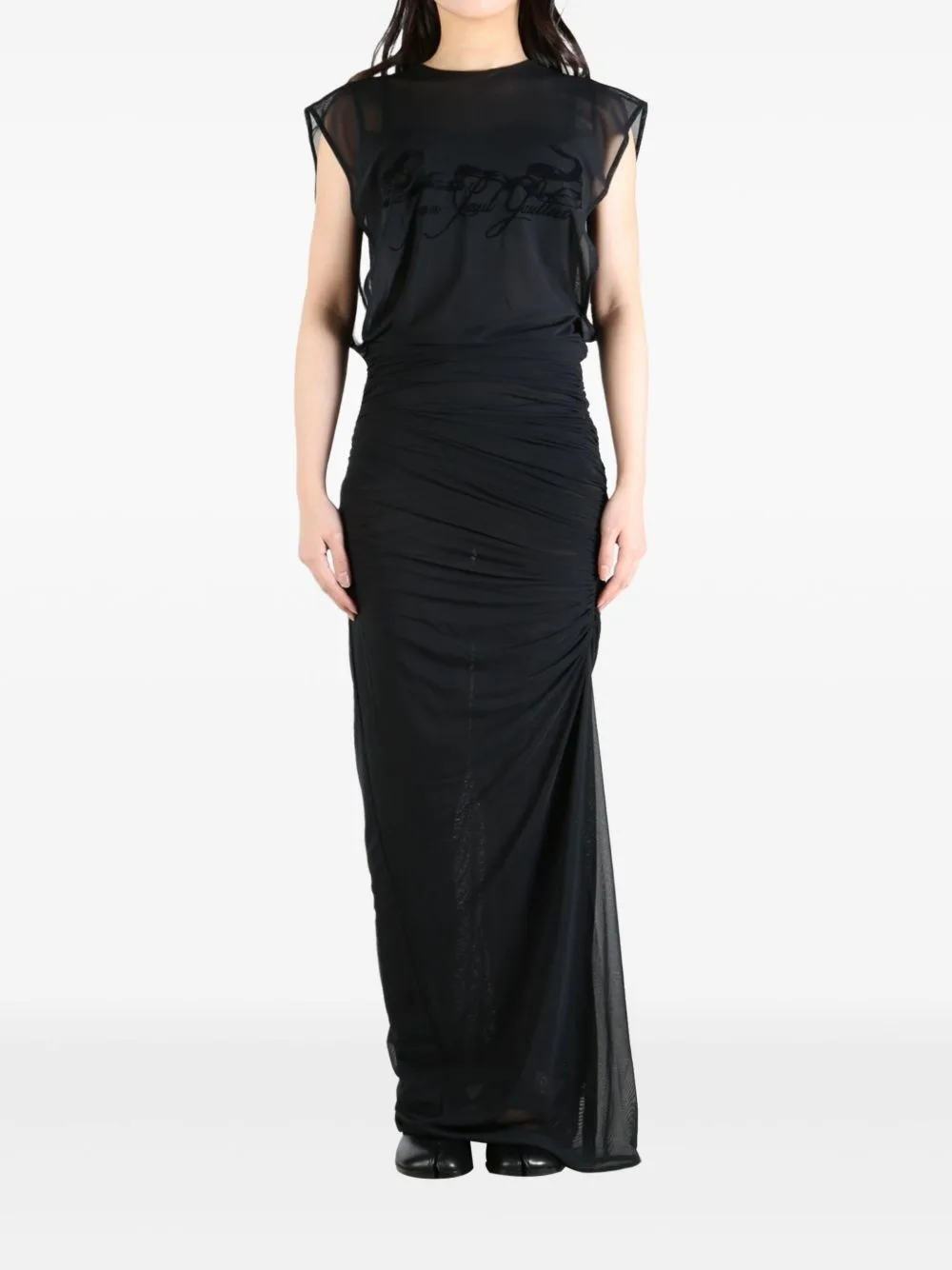 Slogan-Flocked Dress by Jean Paul Gaultier