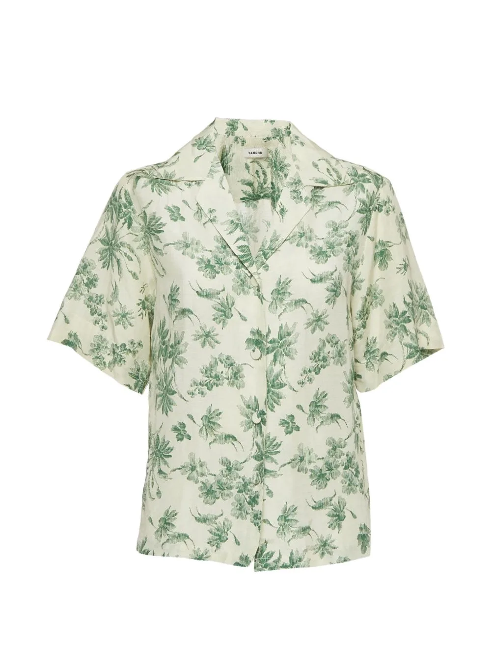Floral-Print Short-Sleeves Shirt