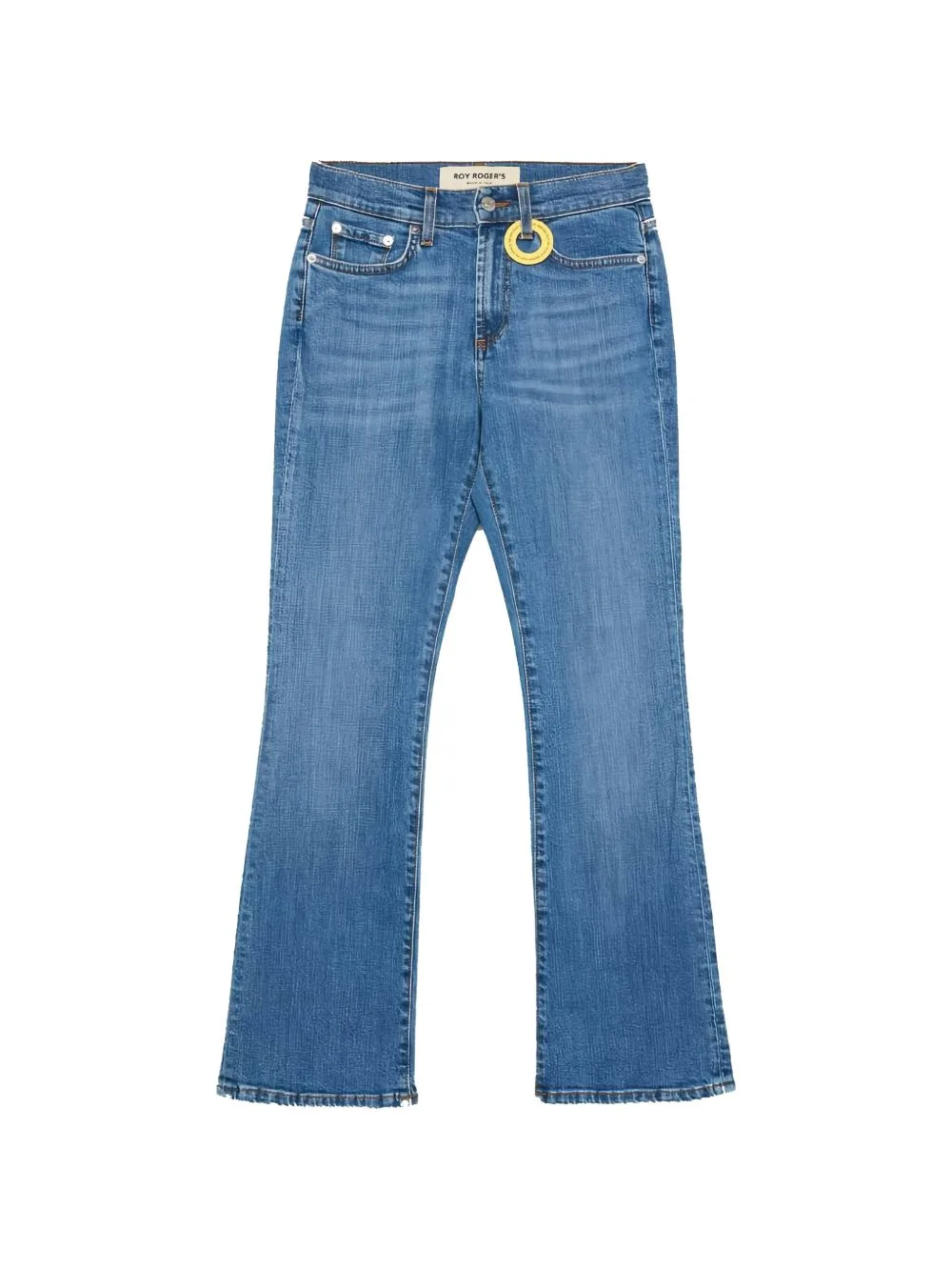 Faded Flared-Leg Jeans by Roy Rogers