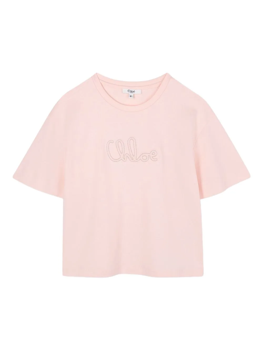 Logo-Embroidered T-Shirt by Chloé Kids