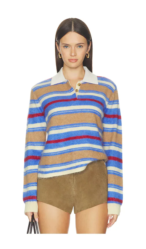 Grizzly Cropped Rugby Sweater by Guest In Residence