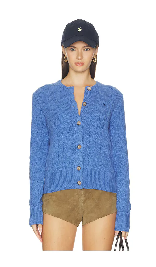 Crew Neck Cardigan Sweater by Polo Ralph Lauren