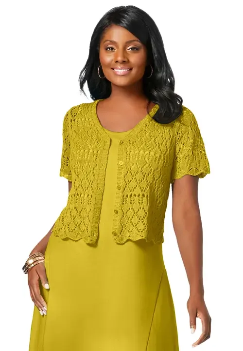 Crochet Shrug by Jessica London