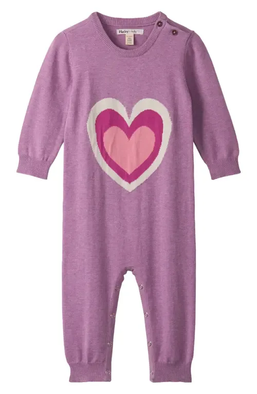 Heart Cotton Graphic Sweater Romper by Hatley