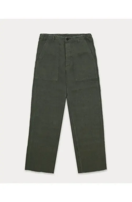 Newfatiguetv Fatigue Linen Trousers by Fortela