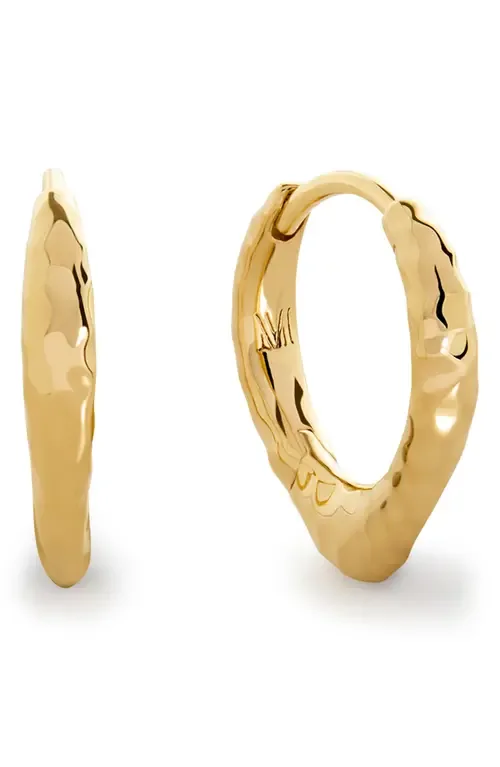 MV Siren™ Tapered Huggies in 18K Gold Vermeil by Monica Vinader