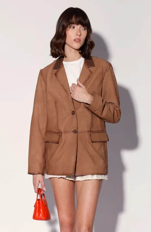 Ray Leather Blazer by Walter Baker