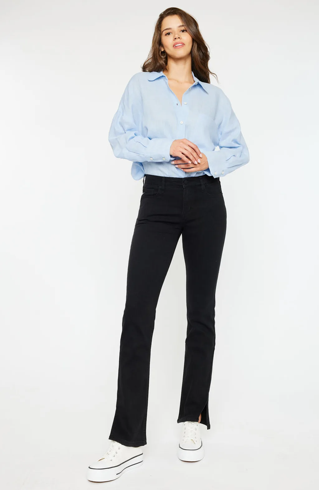 Mai Mid Rise Y2K Bootcut Jeans by KanCan