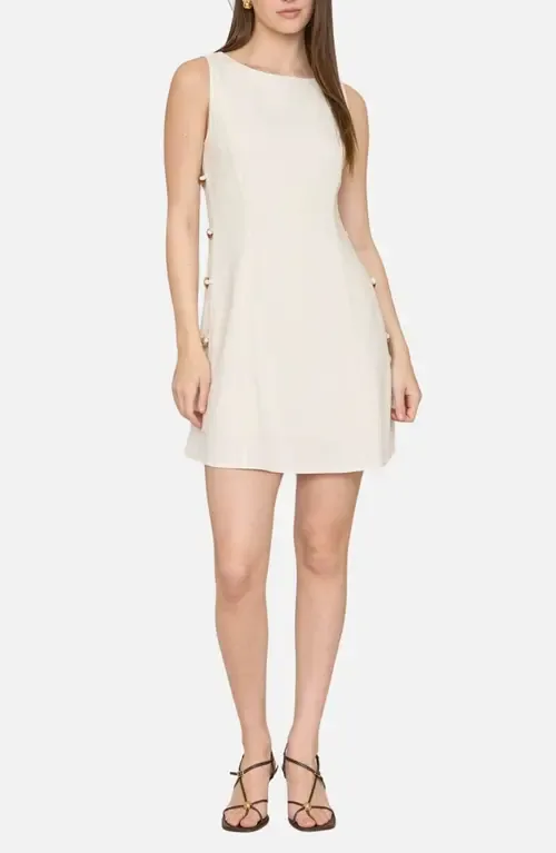 Side Button Sleeveless Minidress by Blu Pepper
