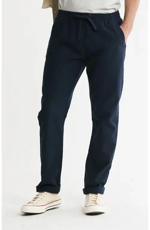 Cotton Twill Drawstring Pants by JACHS