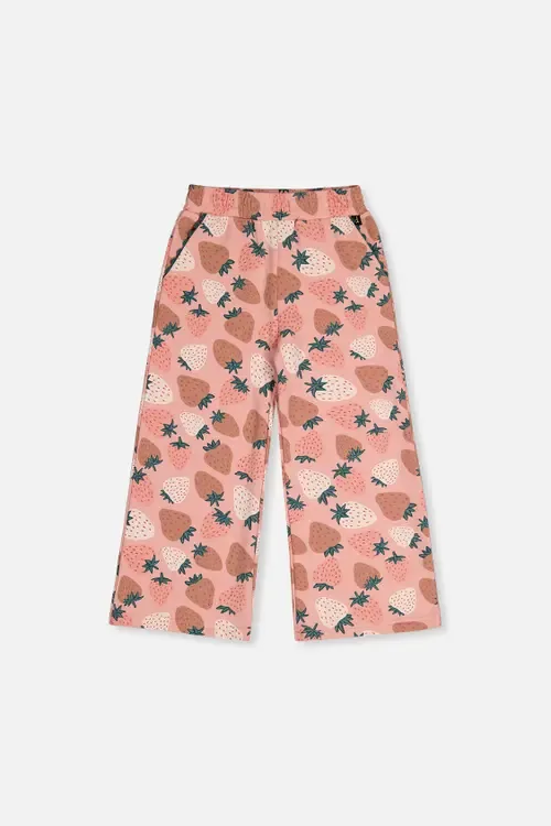Frosted Strawberry Soft Relaxed Wide Leg Sweatpants by Deux par Deux