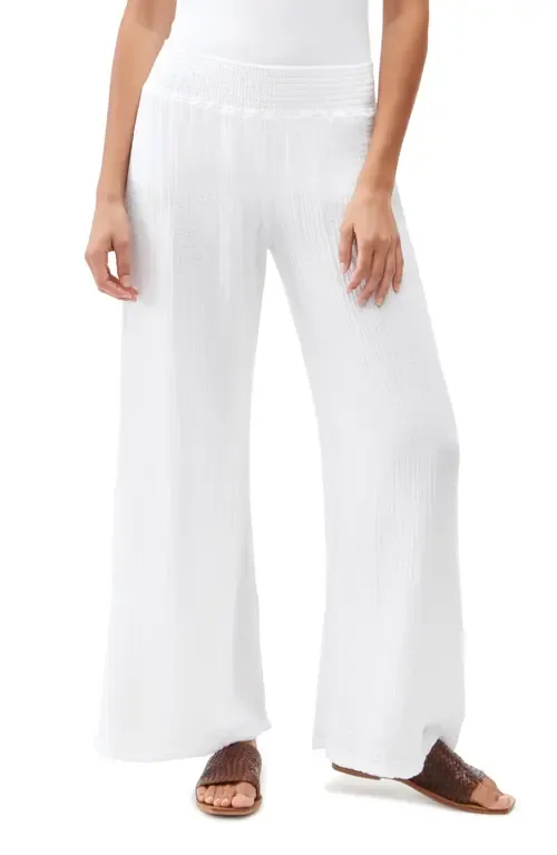 Smocked Wide Leg Pants by Michael Stars