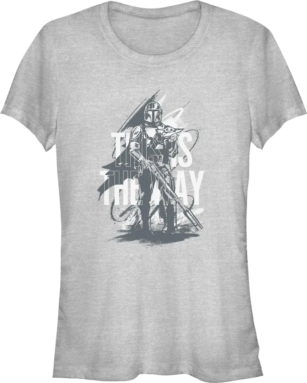 This Is the Way Painting Short Sleeve Graphic T-Shirt by Star Wars: The Mandalorian and Grogu