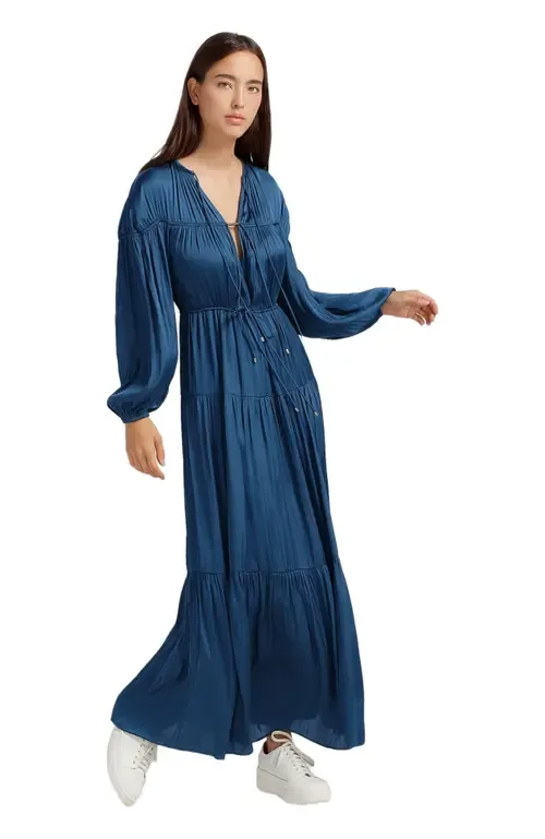 Window Seat Tiered Maxi Dress by Belle & Bloom