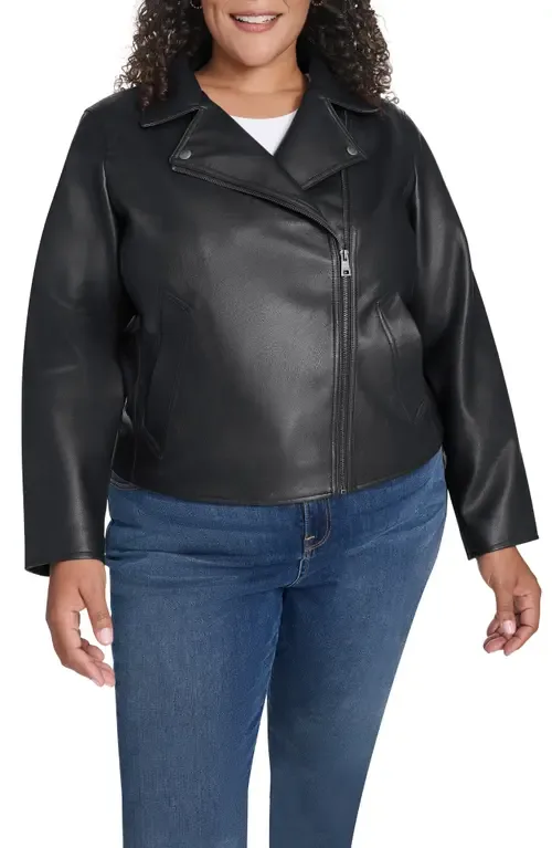 Slim Fit Faux Leather Moto Jacket by levi's