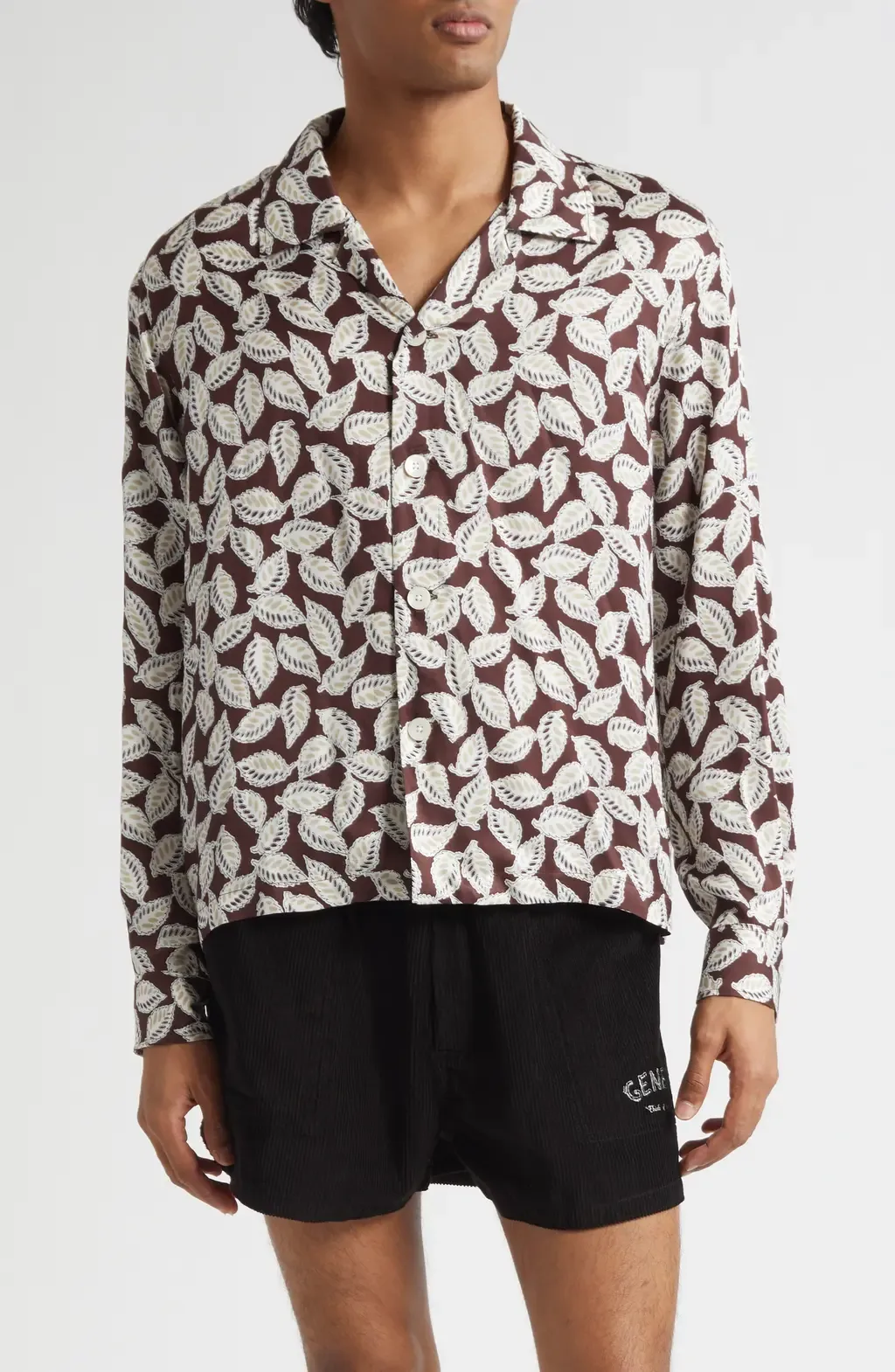Paper Birch Print Camp Shirt by Bode