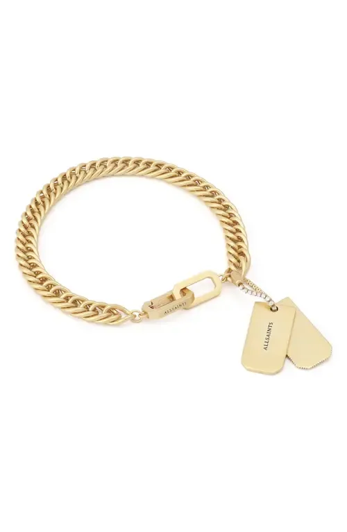 Dog Tag Chain Bracelet by AllSaints