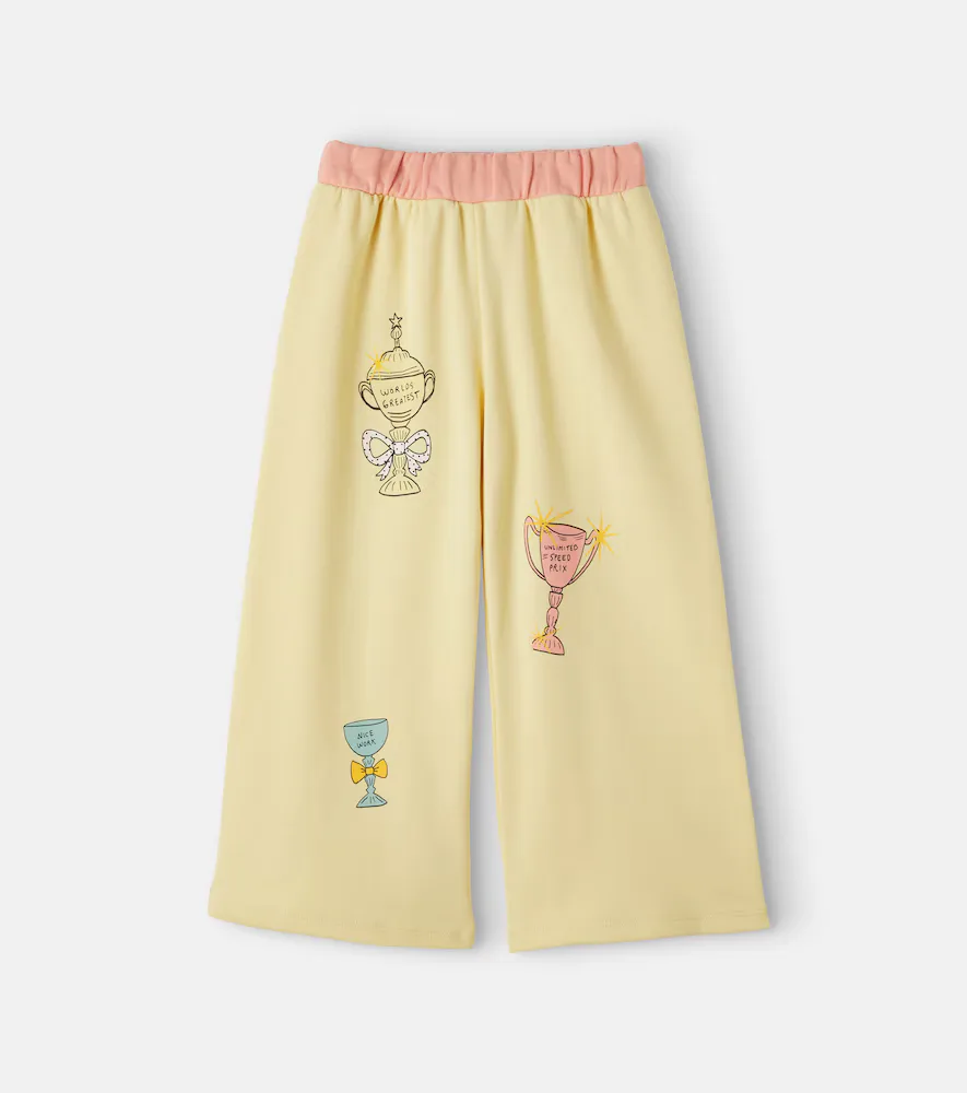Printed Cotton Sweatpants by Mini Rodini