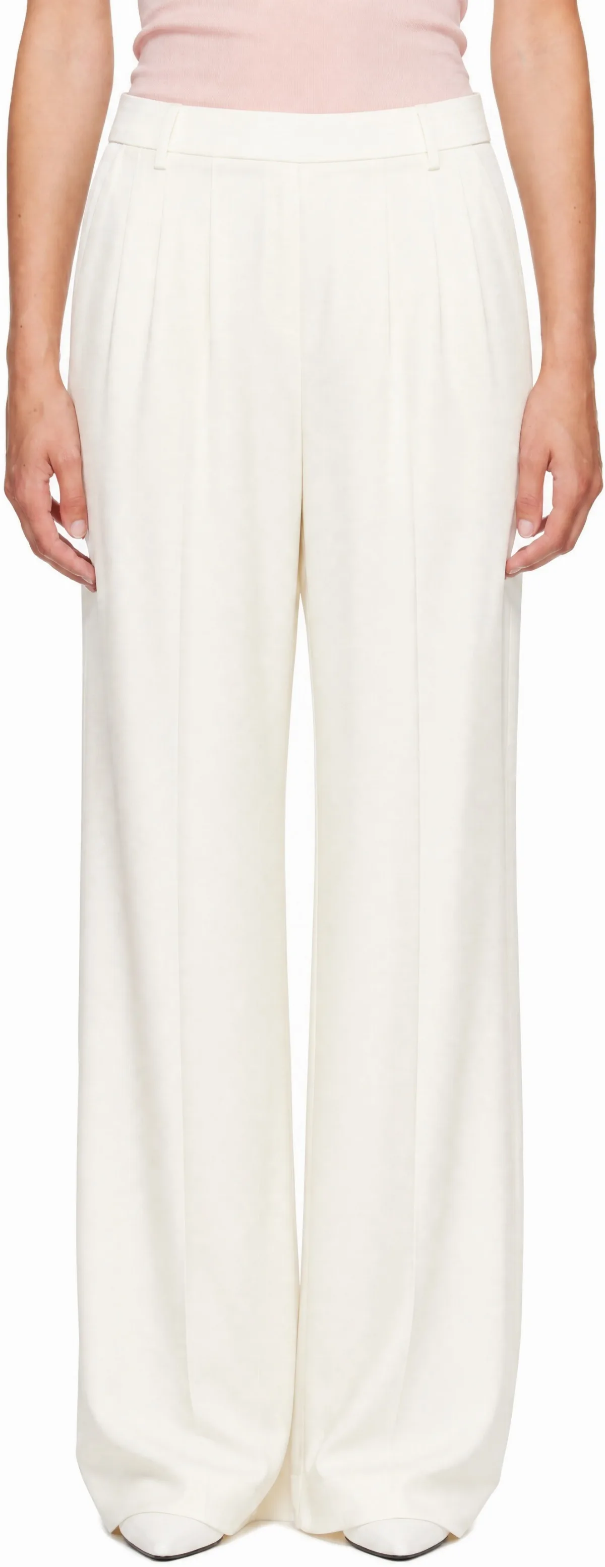 Relaxed Curved Leg Trousers by Victoria Beckham