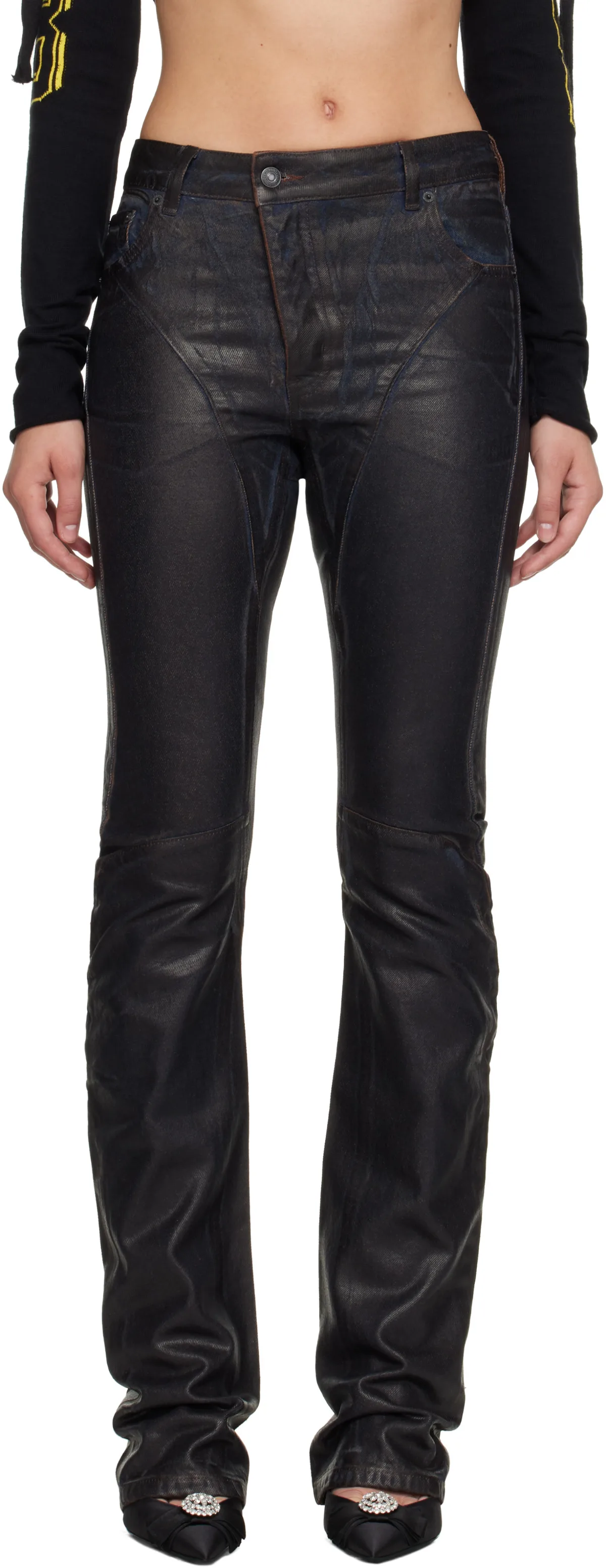 Glazed Curve Jeans by Ottolinger