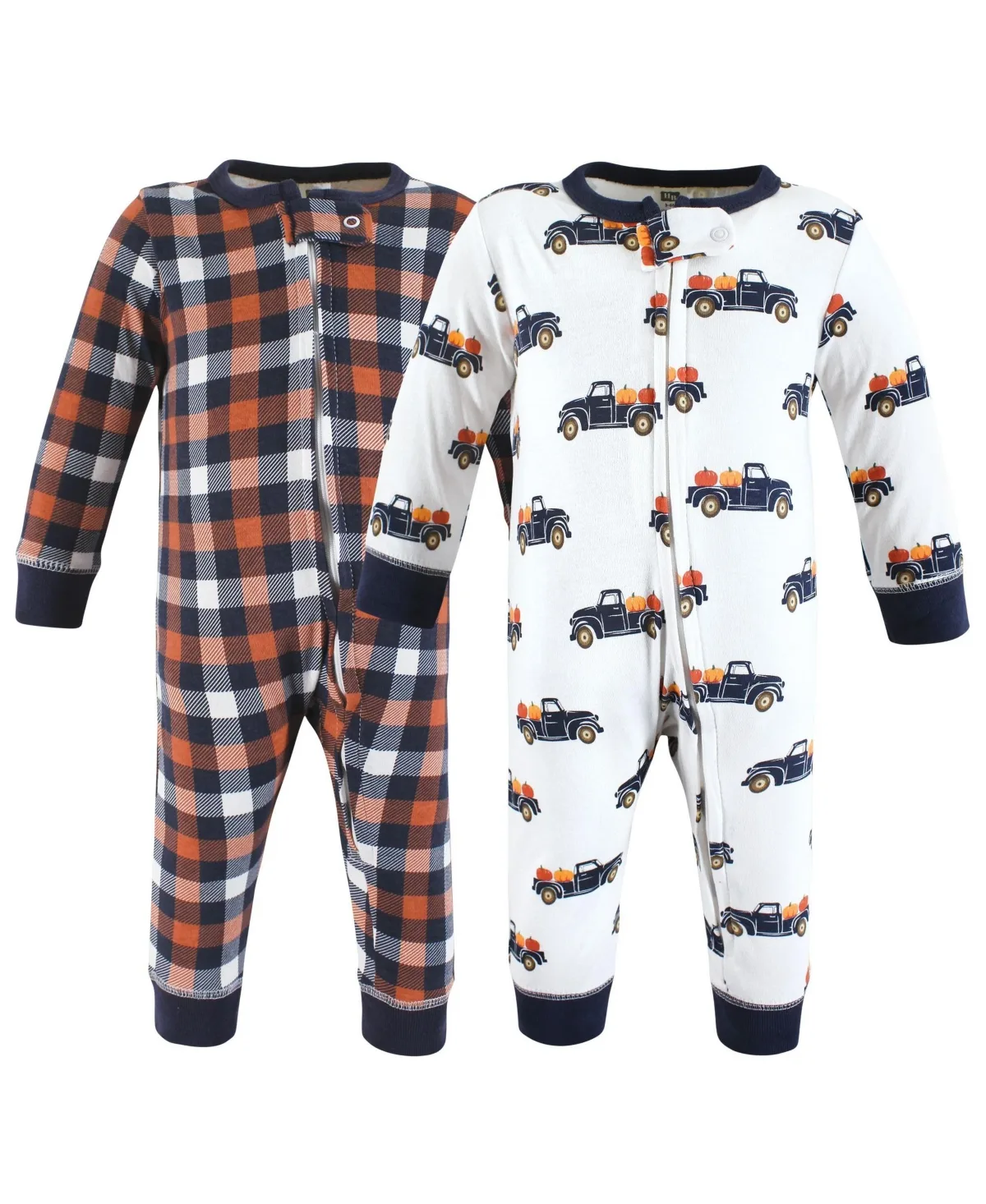 Hudson Cotton Snap Sleep and Play 2pk by Hudson Baby