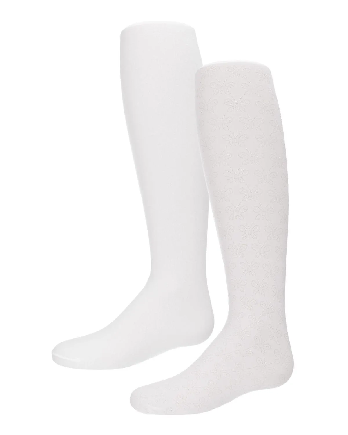 2 Pair Pack Butterfly Opaque Tights by Memoi