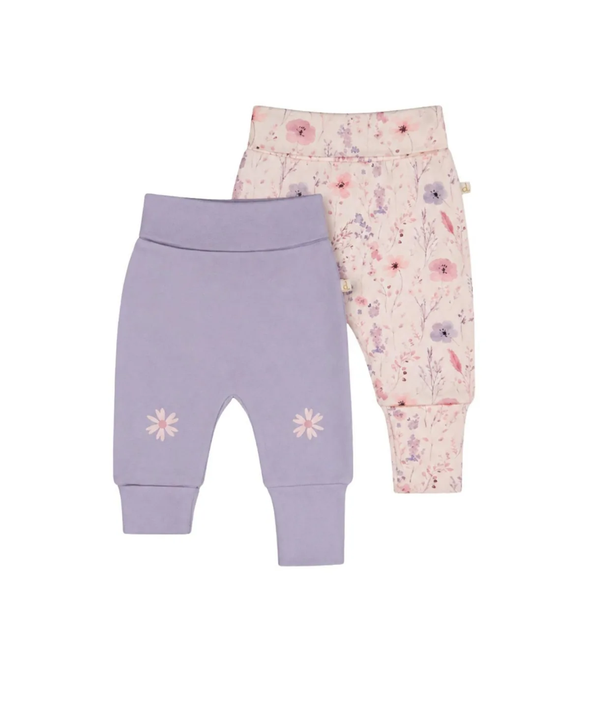 Floral Cotton-Blend Pull-On Pants, 2-Pack by Deux Par Deux