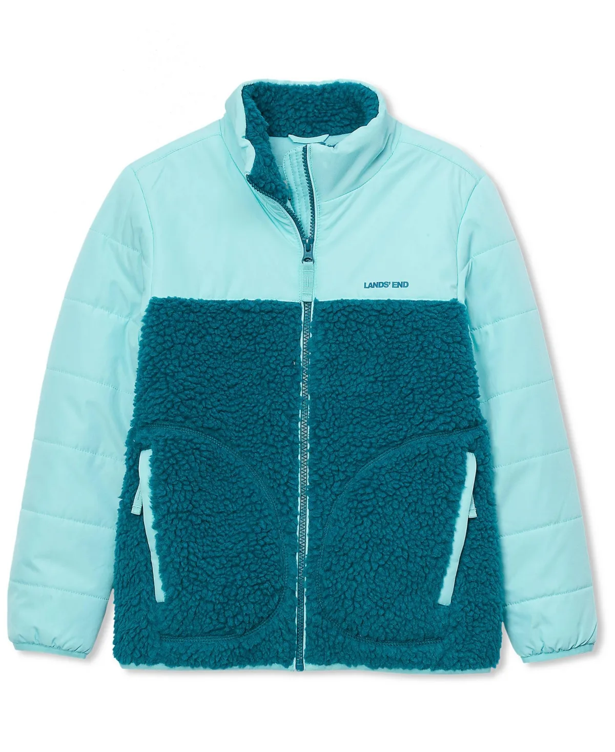 Water Resistant Mixed Media Insulated Jacket by Lands' End