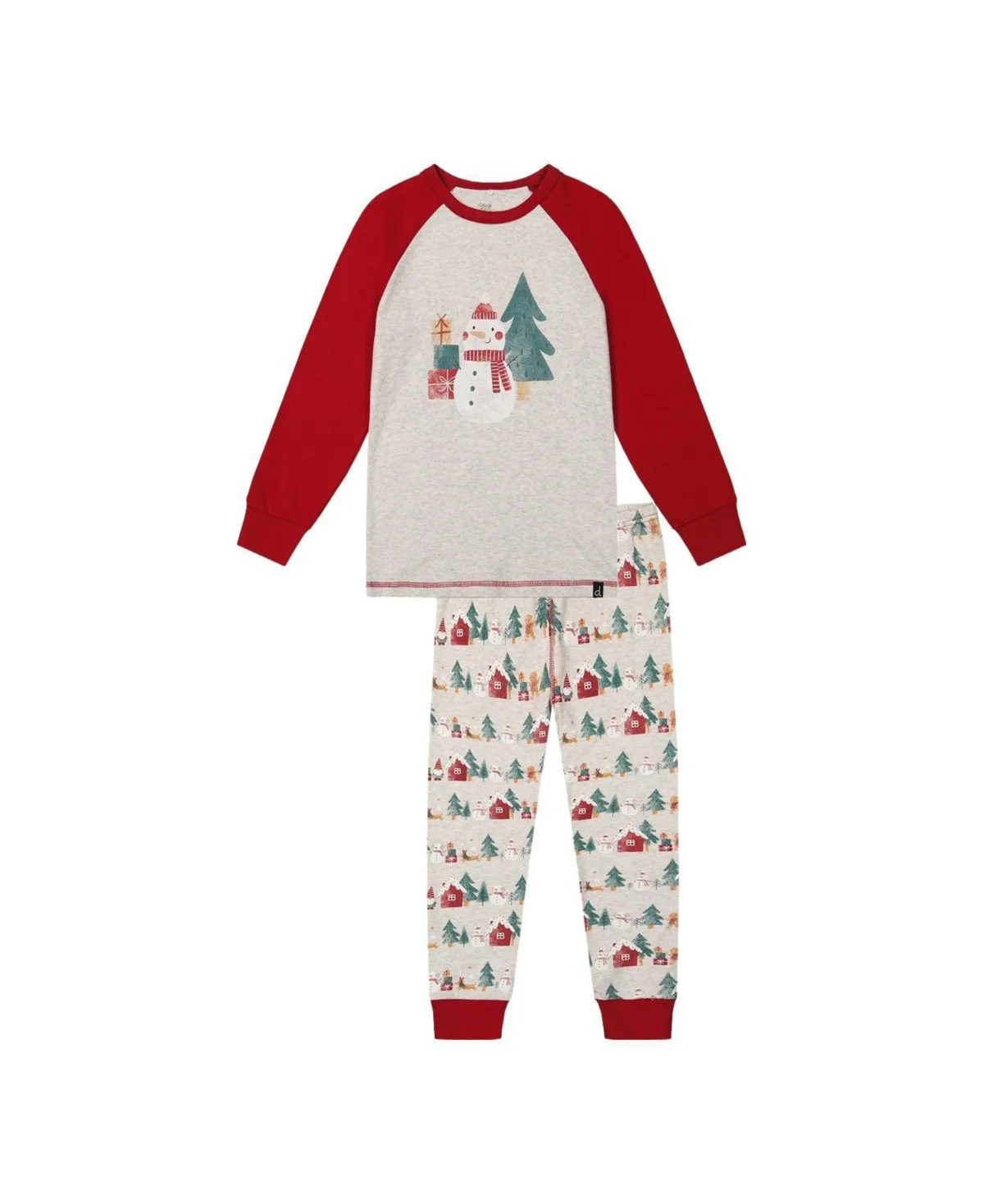 Cotton Two Piece Christmas Pajama Set by Deux Par Deux