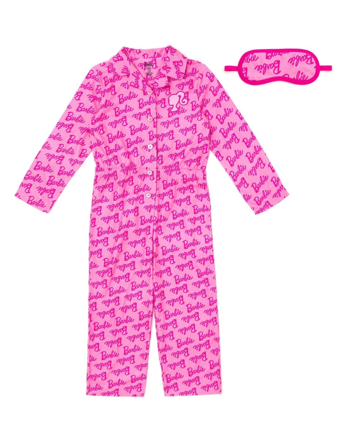 Fleece One Piece Pajama and Sleep Mask Set by Barbie