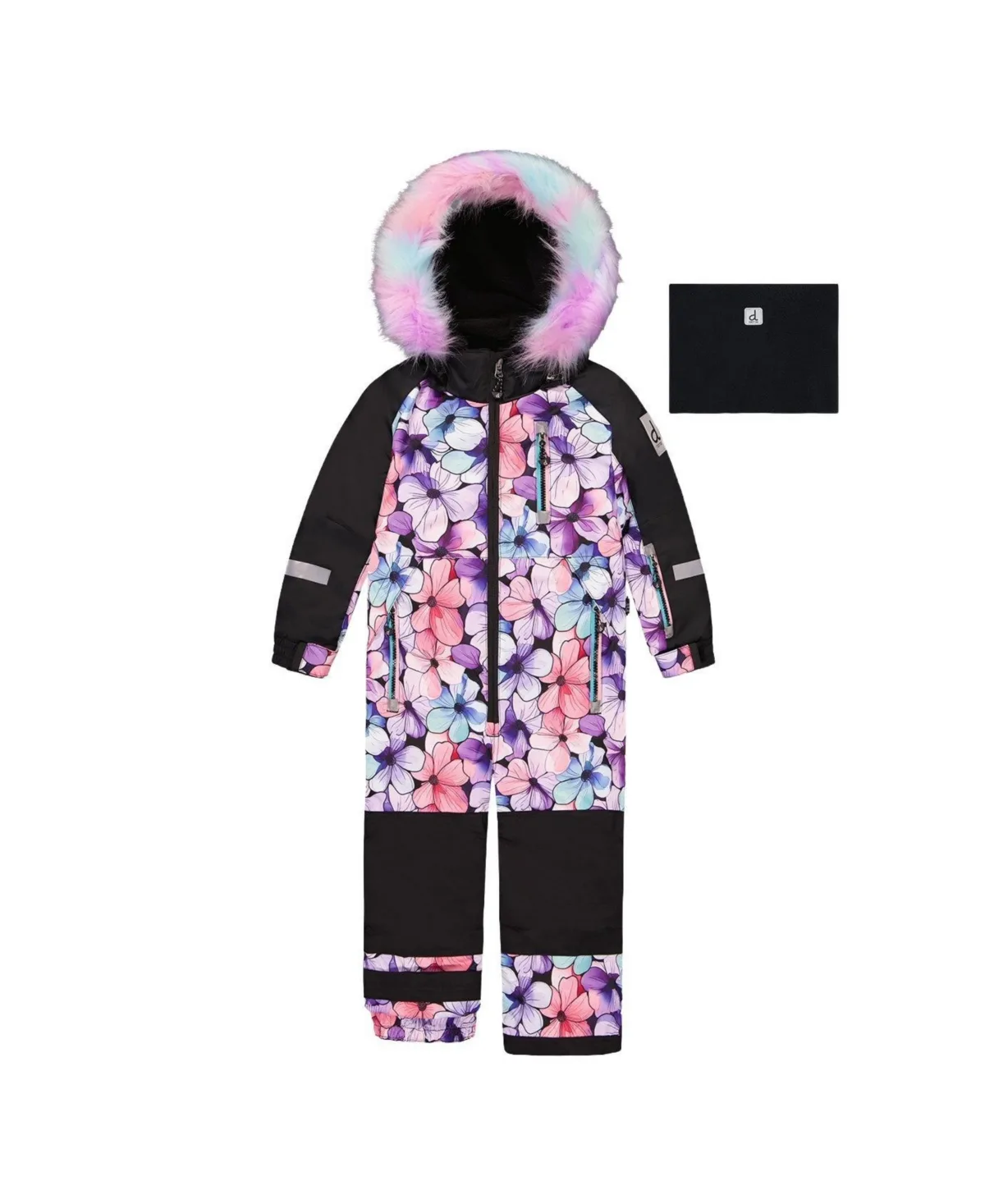 One Piece Play Snowsuit Floral Print by Deux Par Deux