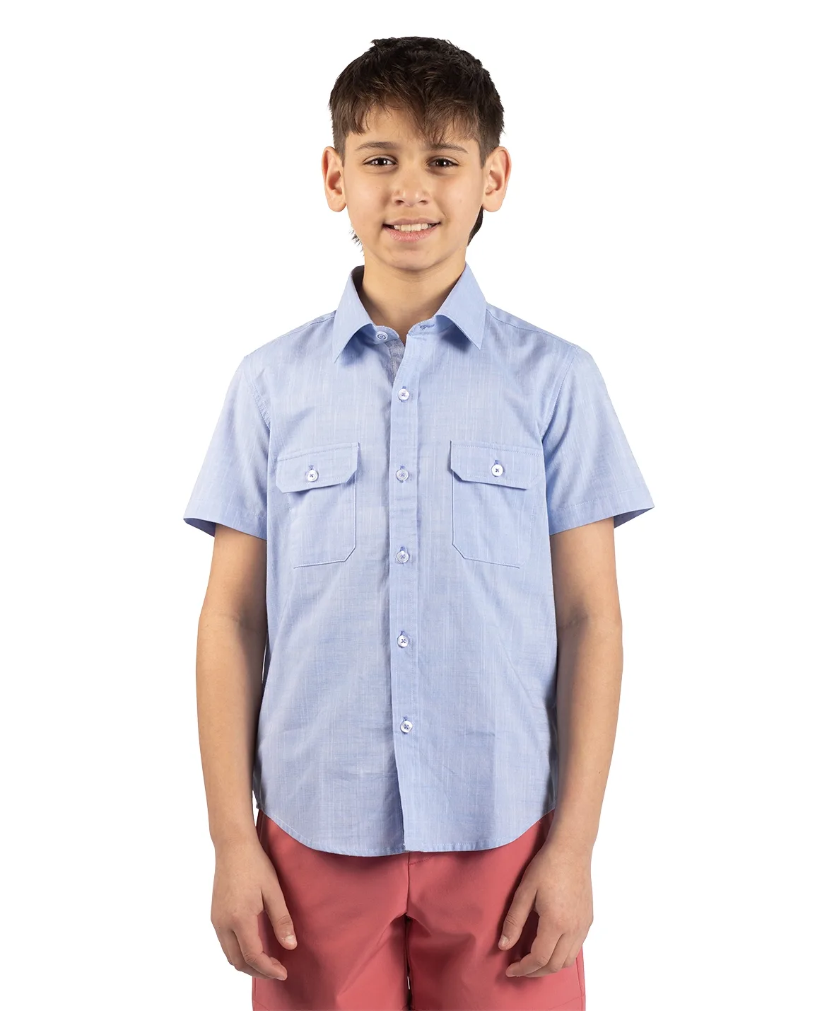 Signature Chambray Short Sleeve Shirt by Tailorbyrd