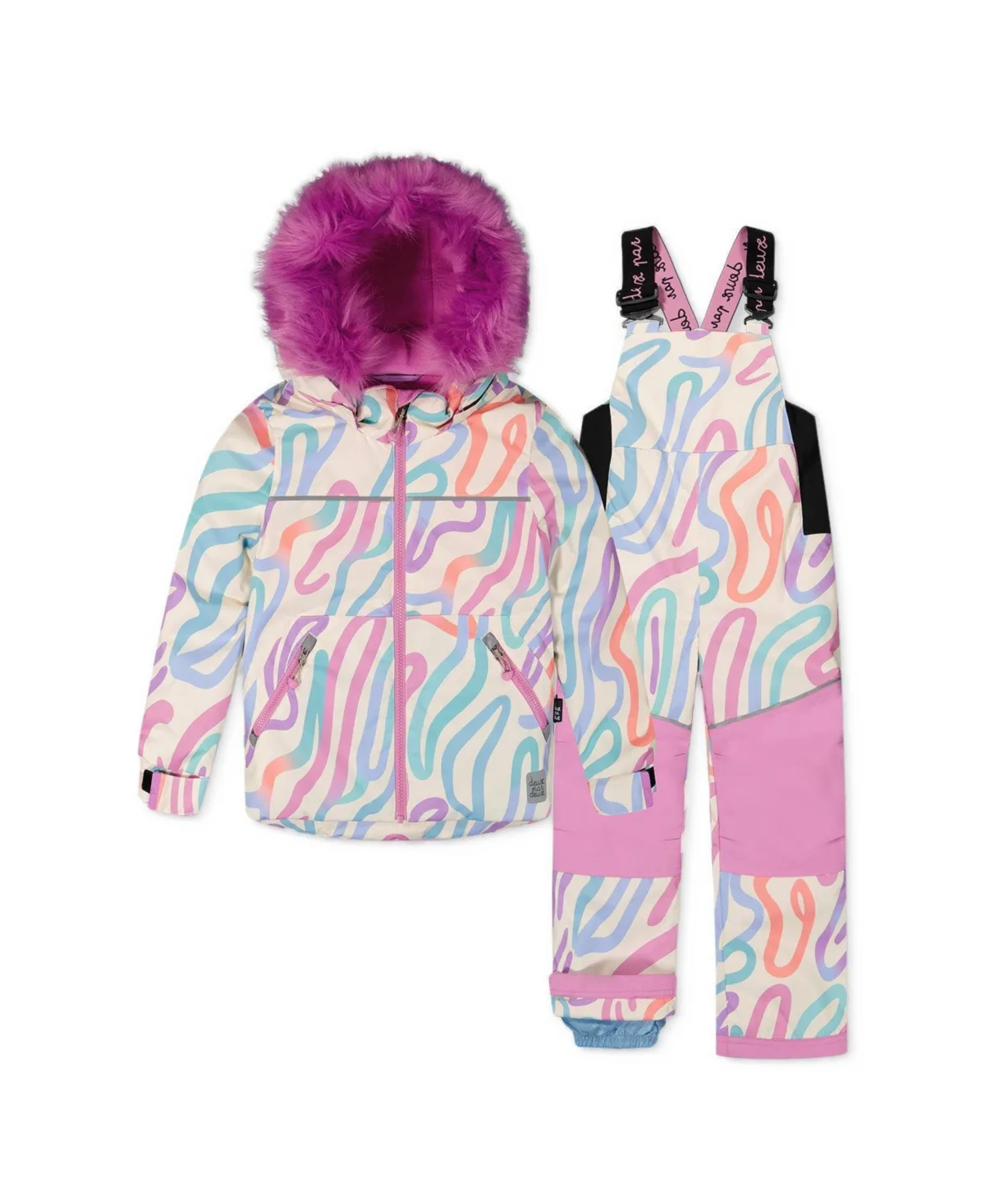 Two Piece Discover Snowsuit Multicolored Line Print by Deux Par Deux