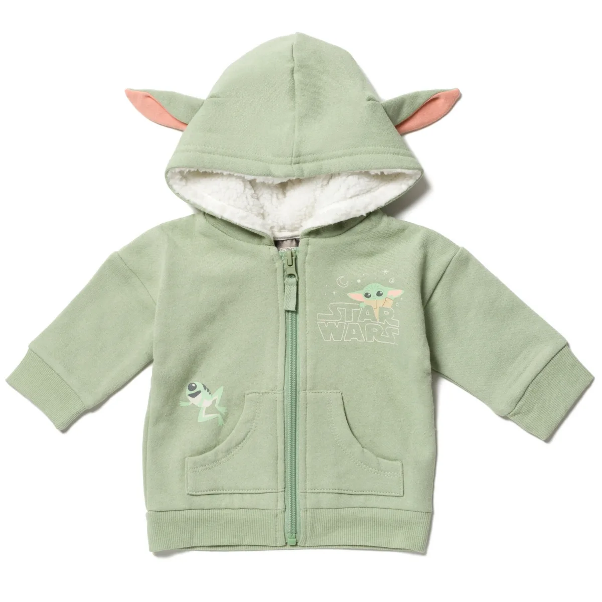 The Mandalorian Fleece Zip Up Hoodie by Star Wars