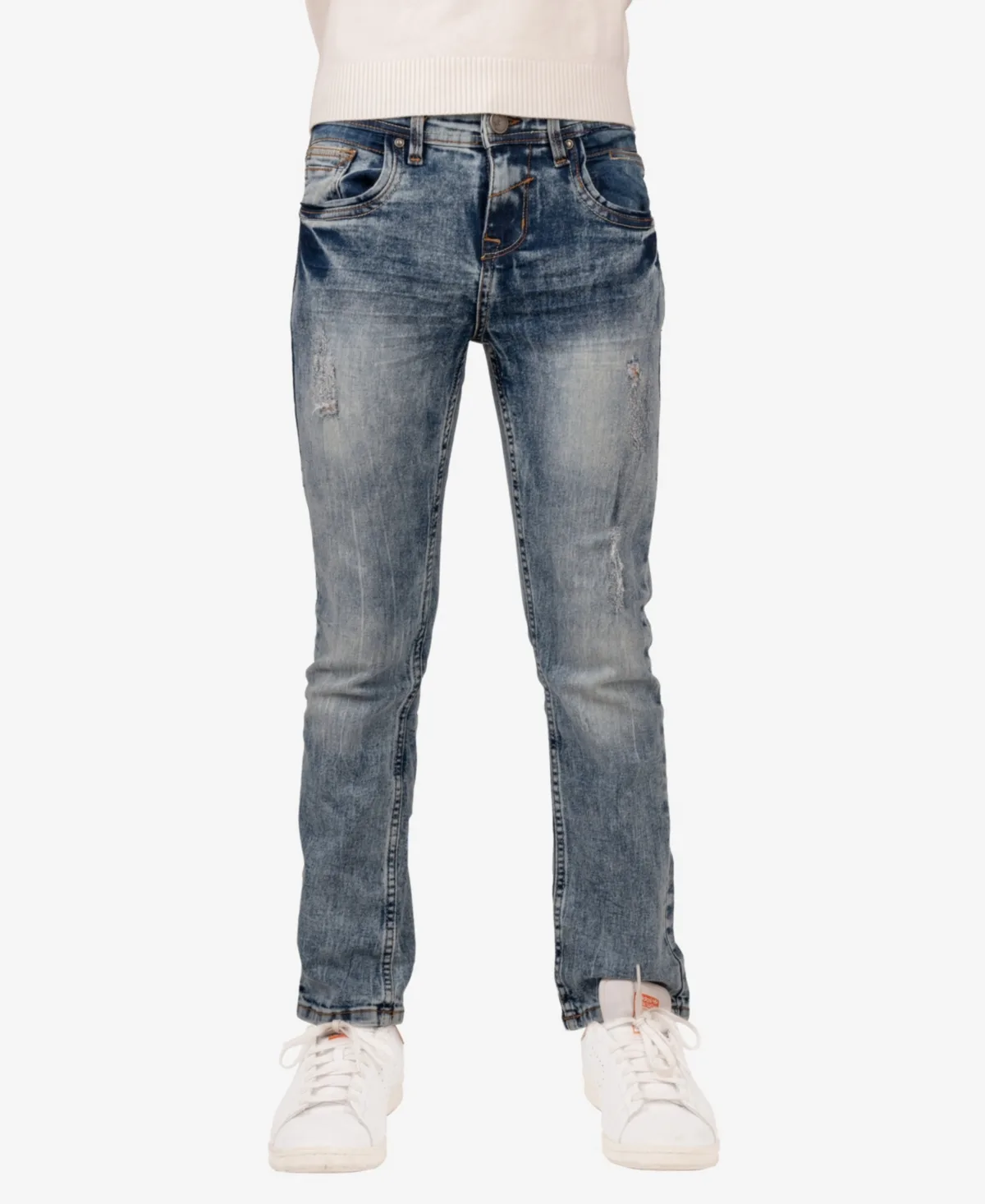 Ripped and Repaired Stretch Jeans by Xray