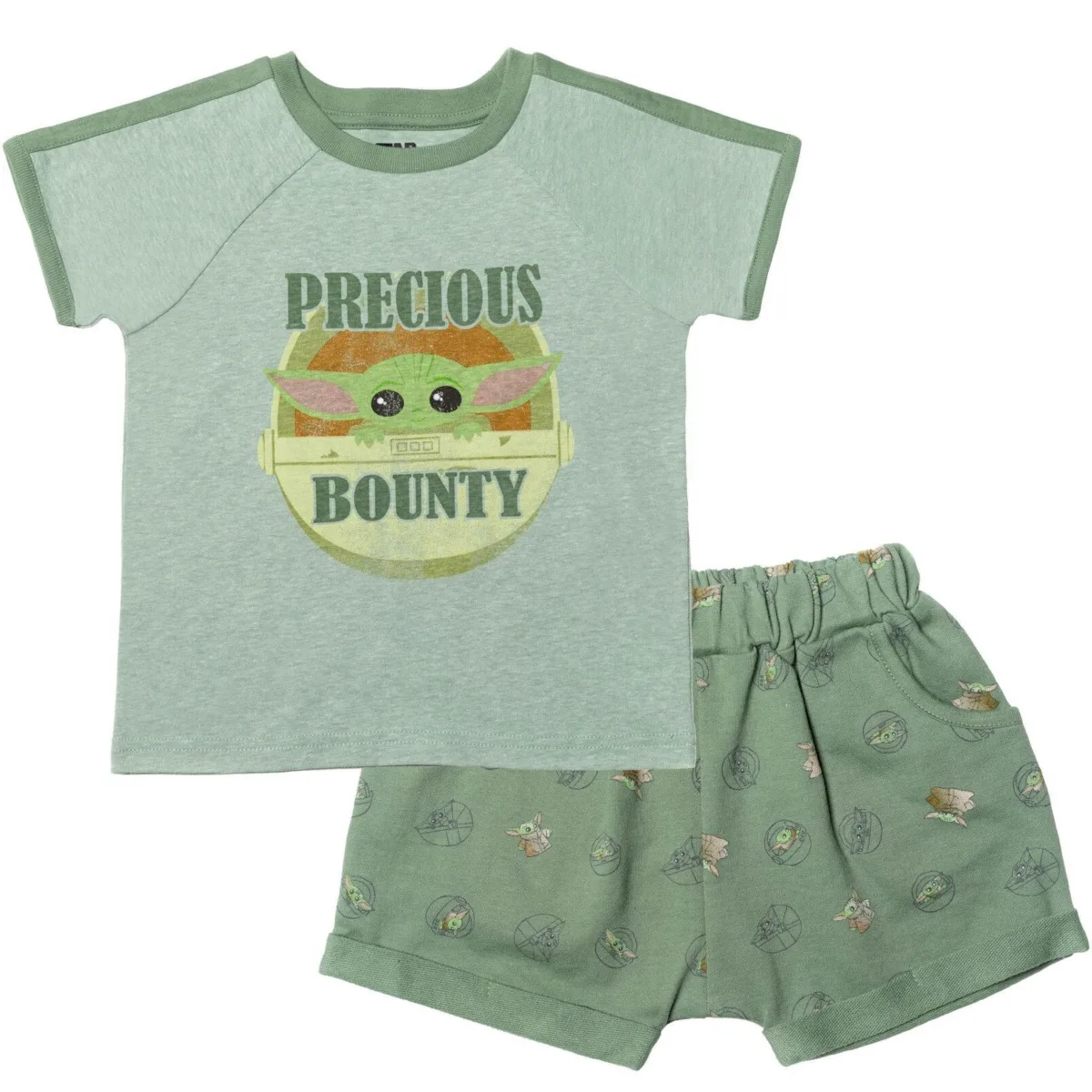 The Mandalorian T-Shirt and French Terry Shorts Outfit Set by Star Wars