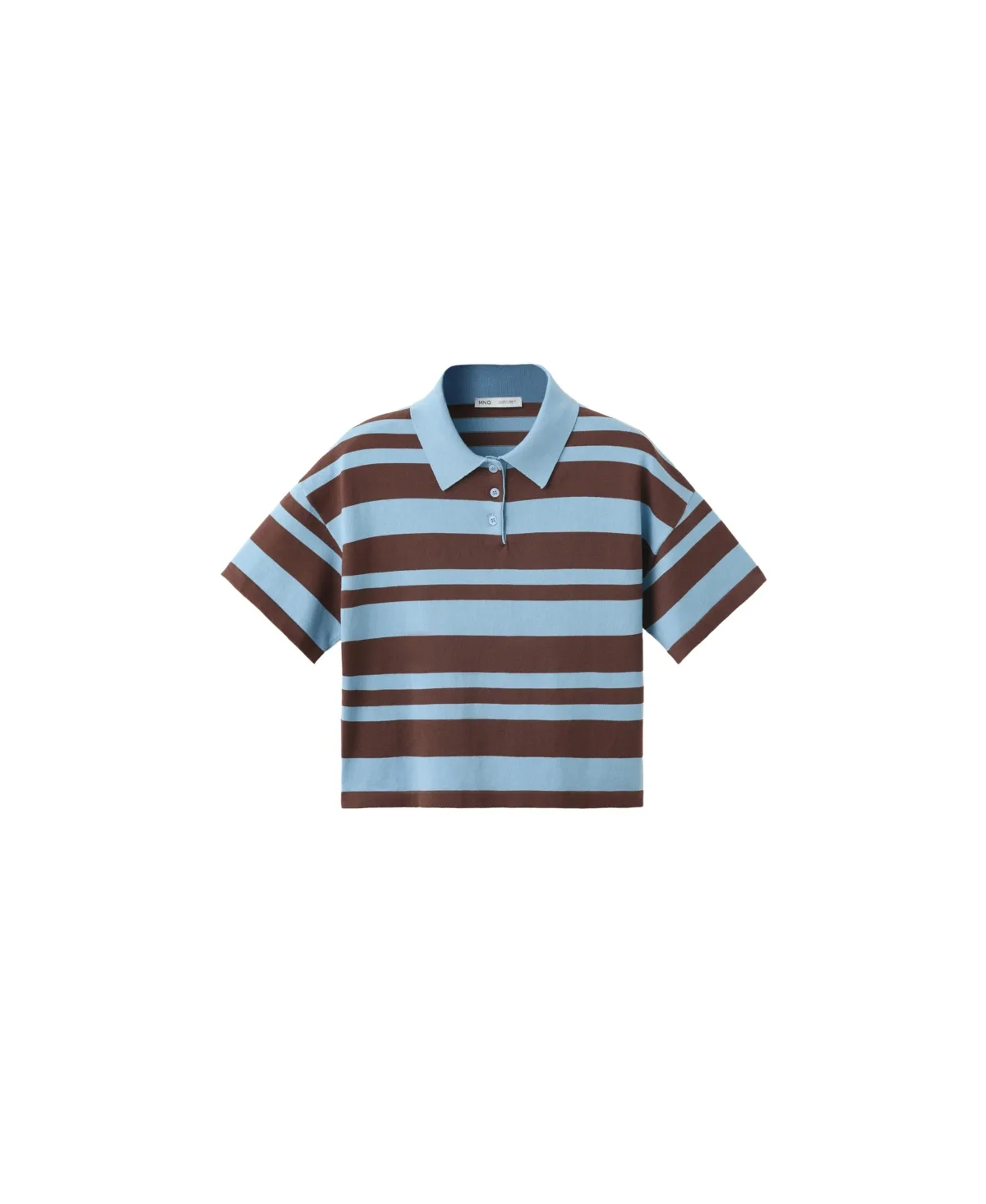Striped Cotton Polo Shirt by Mango