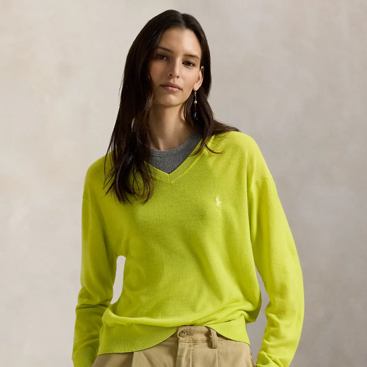 Wool V-Neck Sweater by Ralph Lauren