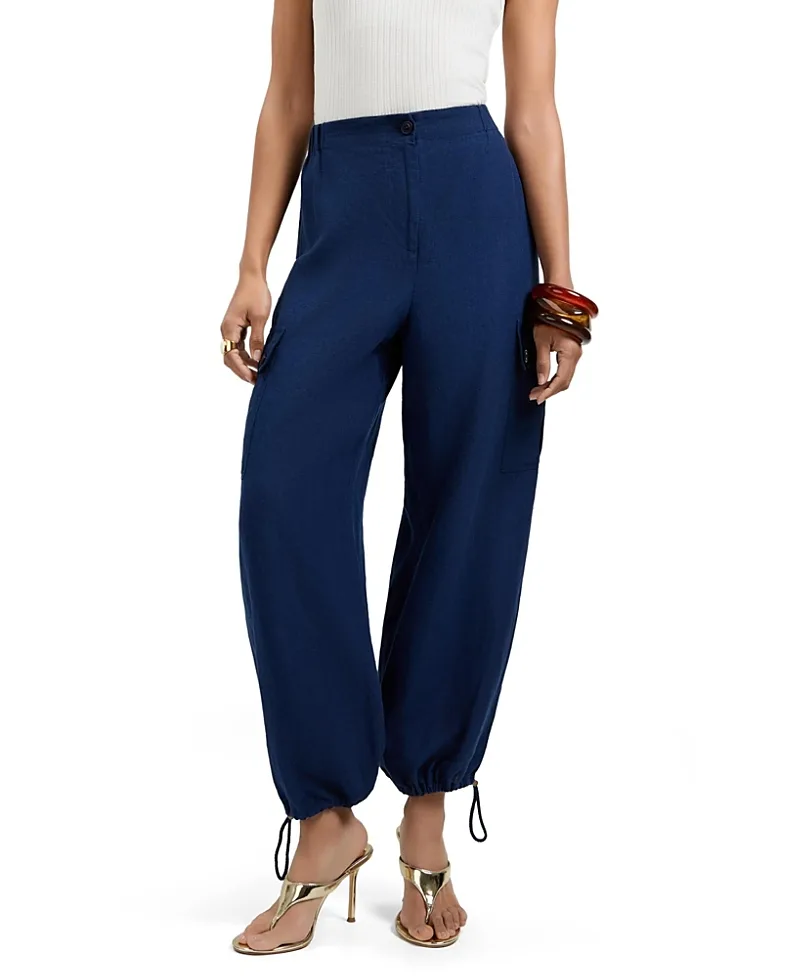 Alico Linen Cargo Pants by Trina Turk