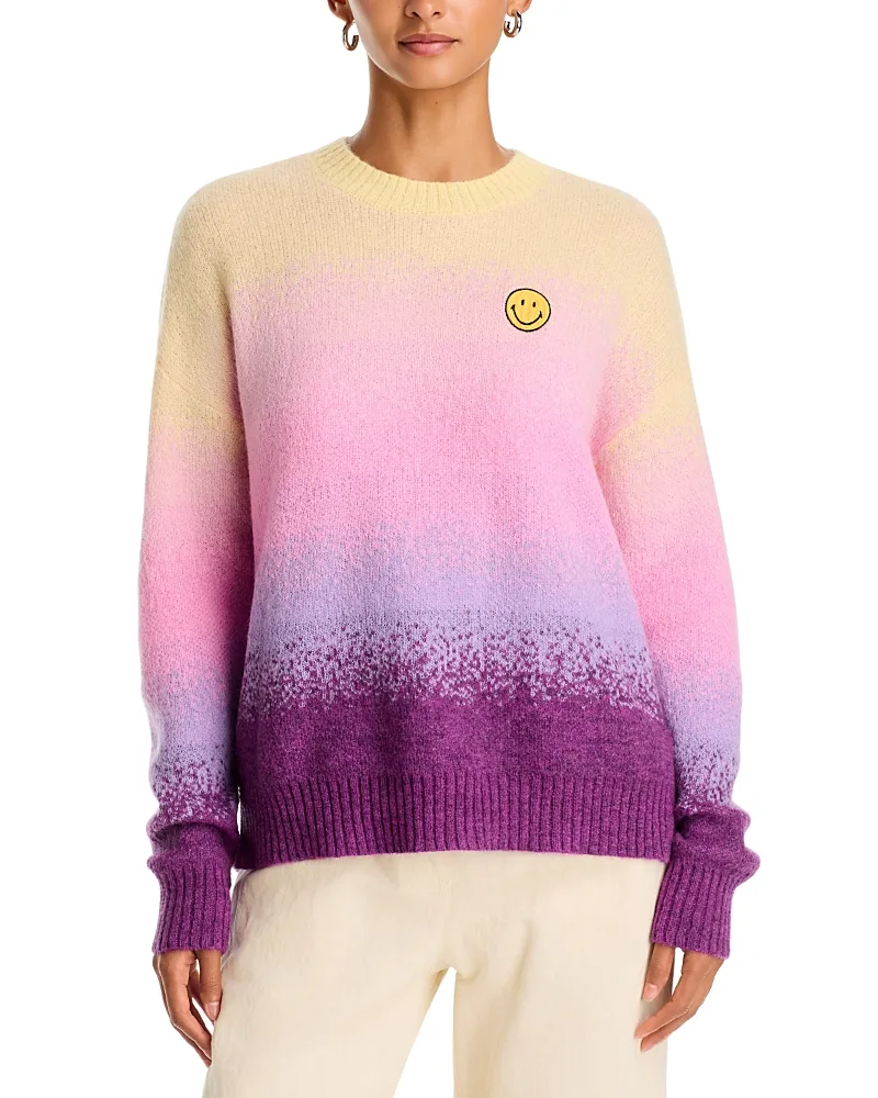 Ombre Smiley Sweater by AQUA