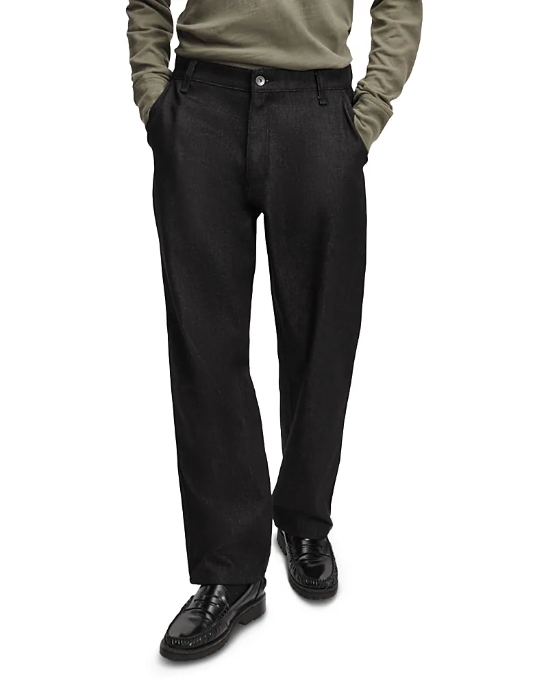 Cotton Relaxed Straight Fit Workwear Denim Trousers by rag & bone
