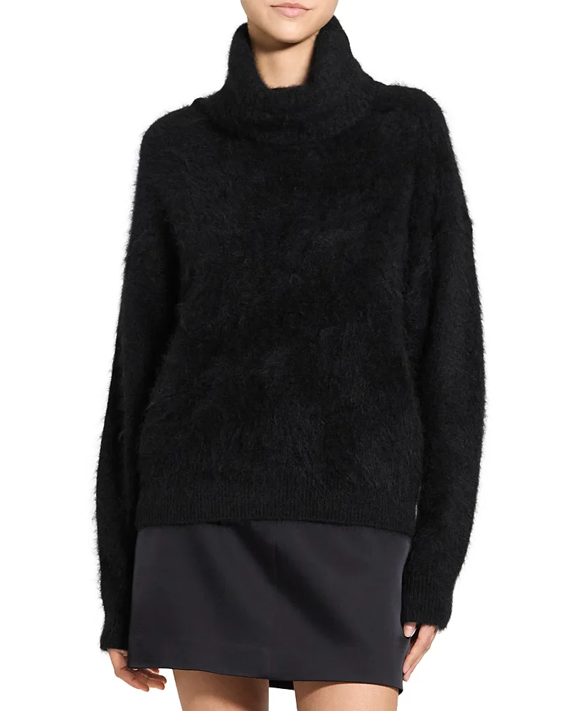 Airy Merino Wool & Cashmere Turtleneck Sweater by Theory