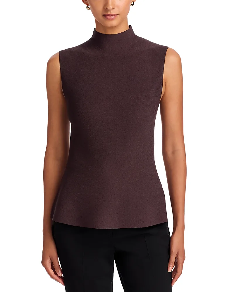 Mock Neck Peplum Top