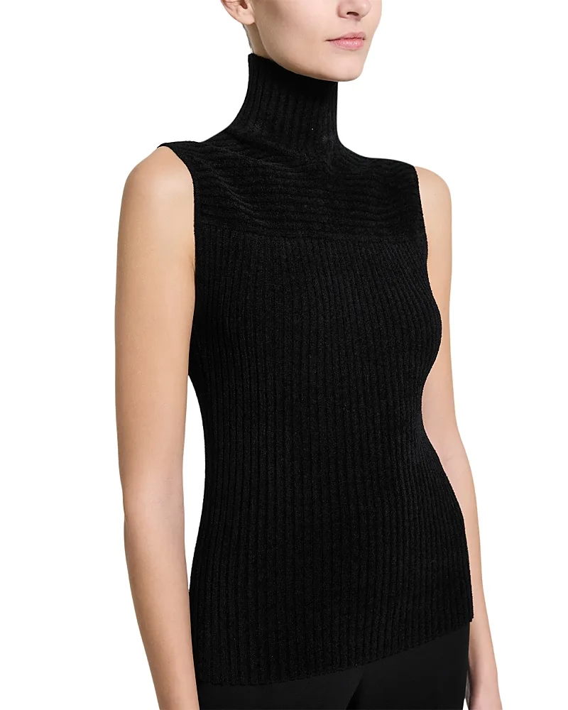 Ribbed Turtleneck Shell Top by Theory