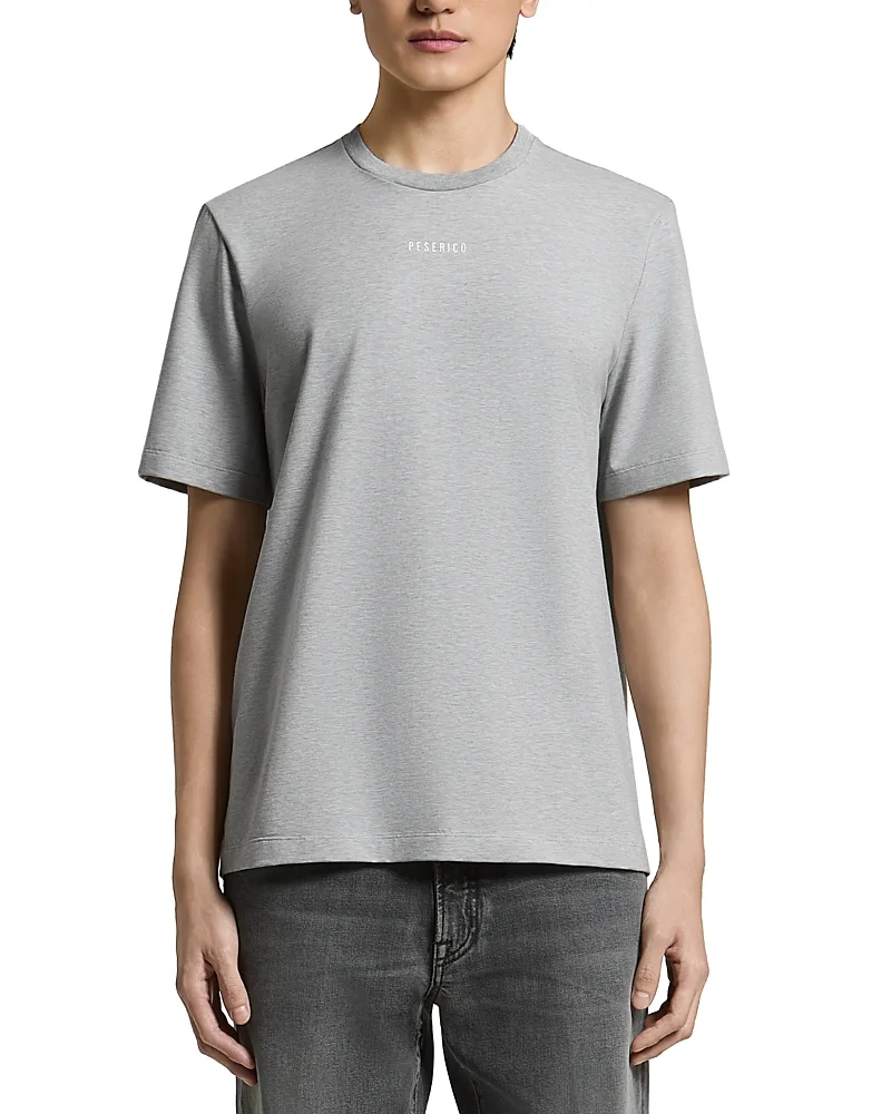 Stretch Cotton Crewneck Tee