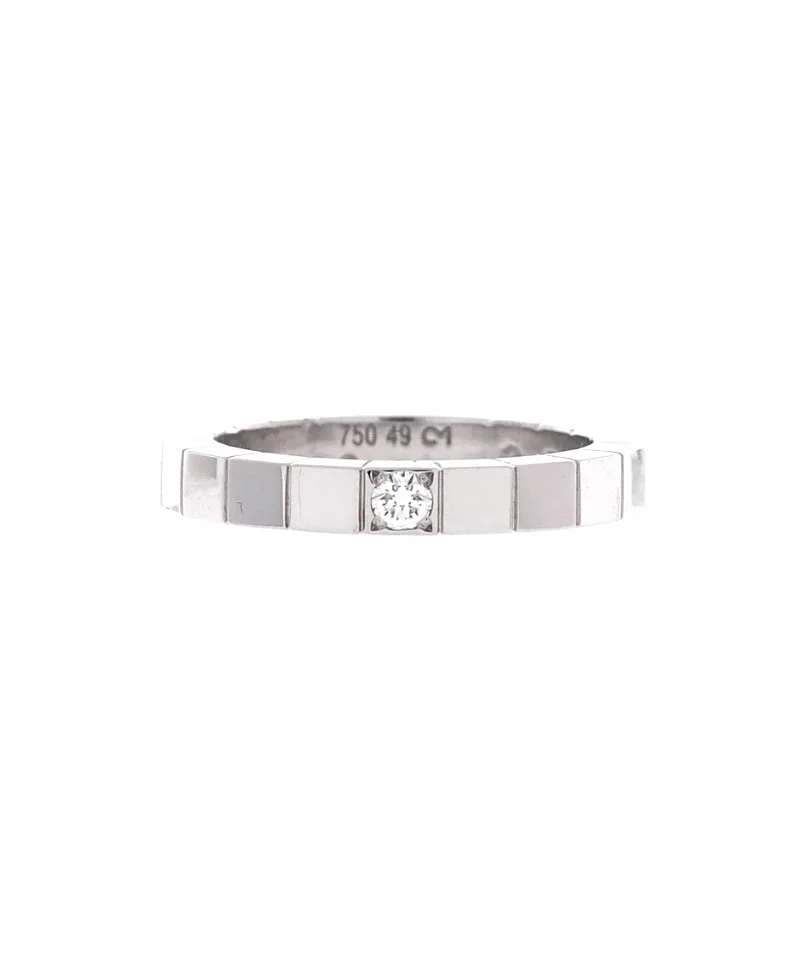 Pre-Owned Cartier Lanieres Ring 18K White Gold with Diamond by Cartier's