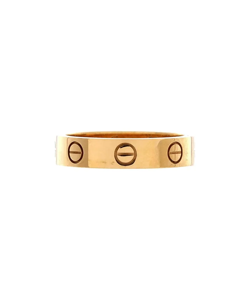 Pre-Owned Cartier Love Wedding Band 1 Diamond Ring 18K Gold with Diamond by Cartier's