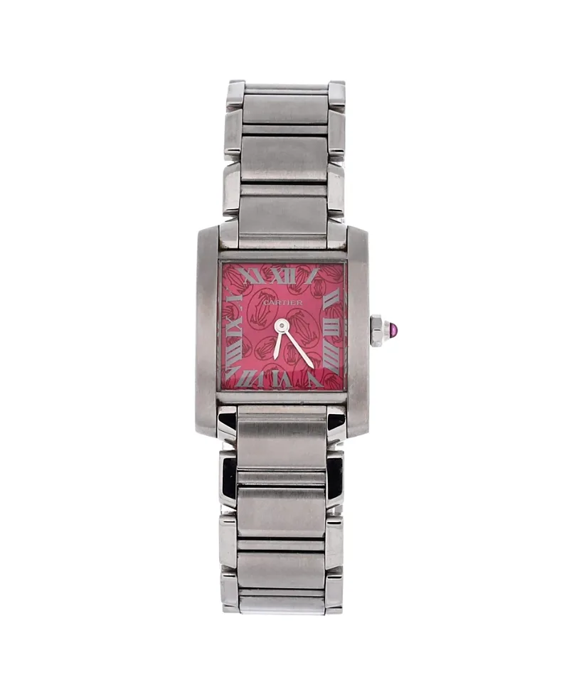 Pre-Owned Cartier Limited Edition Tank Francaise Quartz Watch in Stainless Steel 20mm by Cartier's