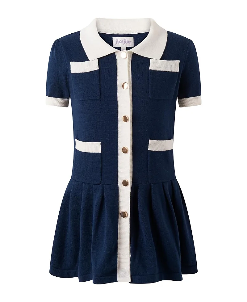 Knit Pleated Dress by Rachel Riley