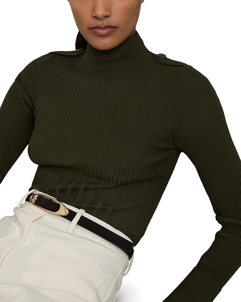 Vienne Mock Neck Sweater by Reiss